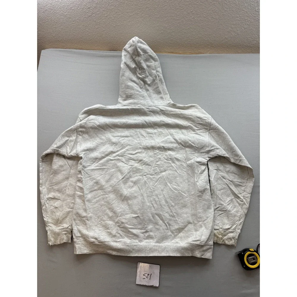Hanes Ultimate PrintPro Hoodie Mens M Heather Gray What a Marshmallow Pullover